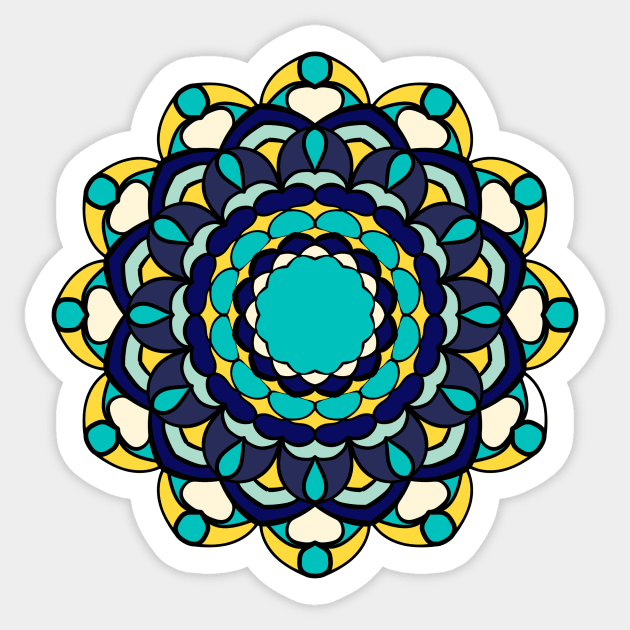 Mandala №1 Sticker by ludar